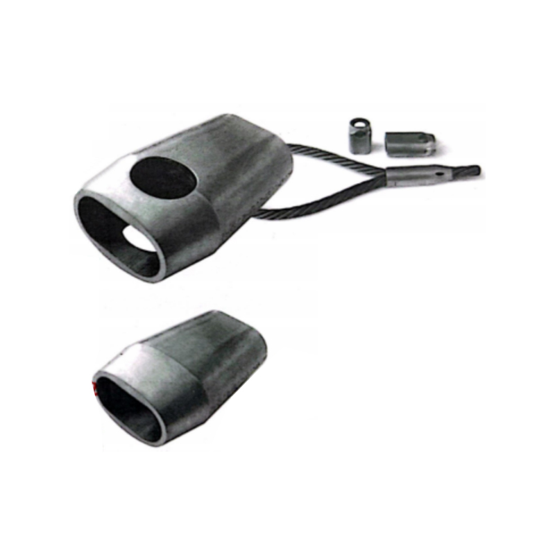 SAFETYLIFT Nhôm Ferrule Form C Loại Đức có lỗ kiểm tra